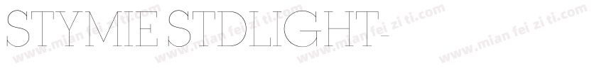 STYMIE STDLIGHT字体转换